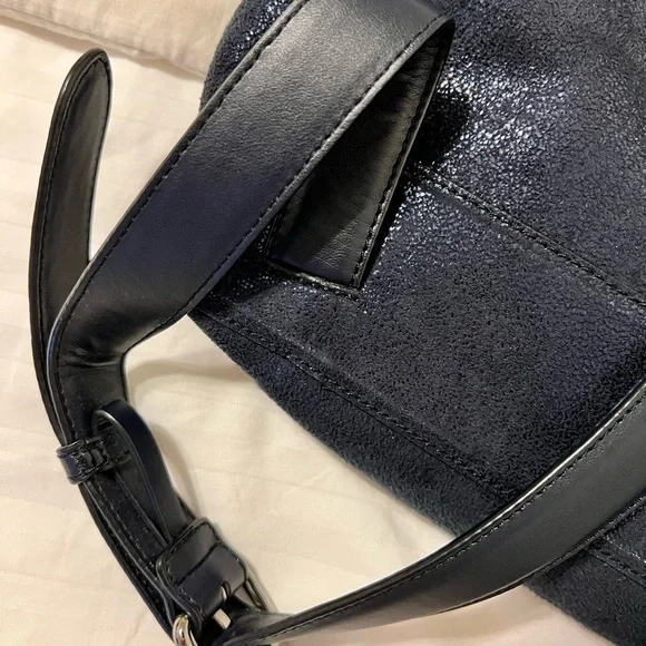 Stella McCartney Blue Falabella Backpack Bag Purse